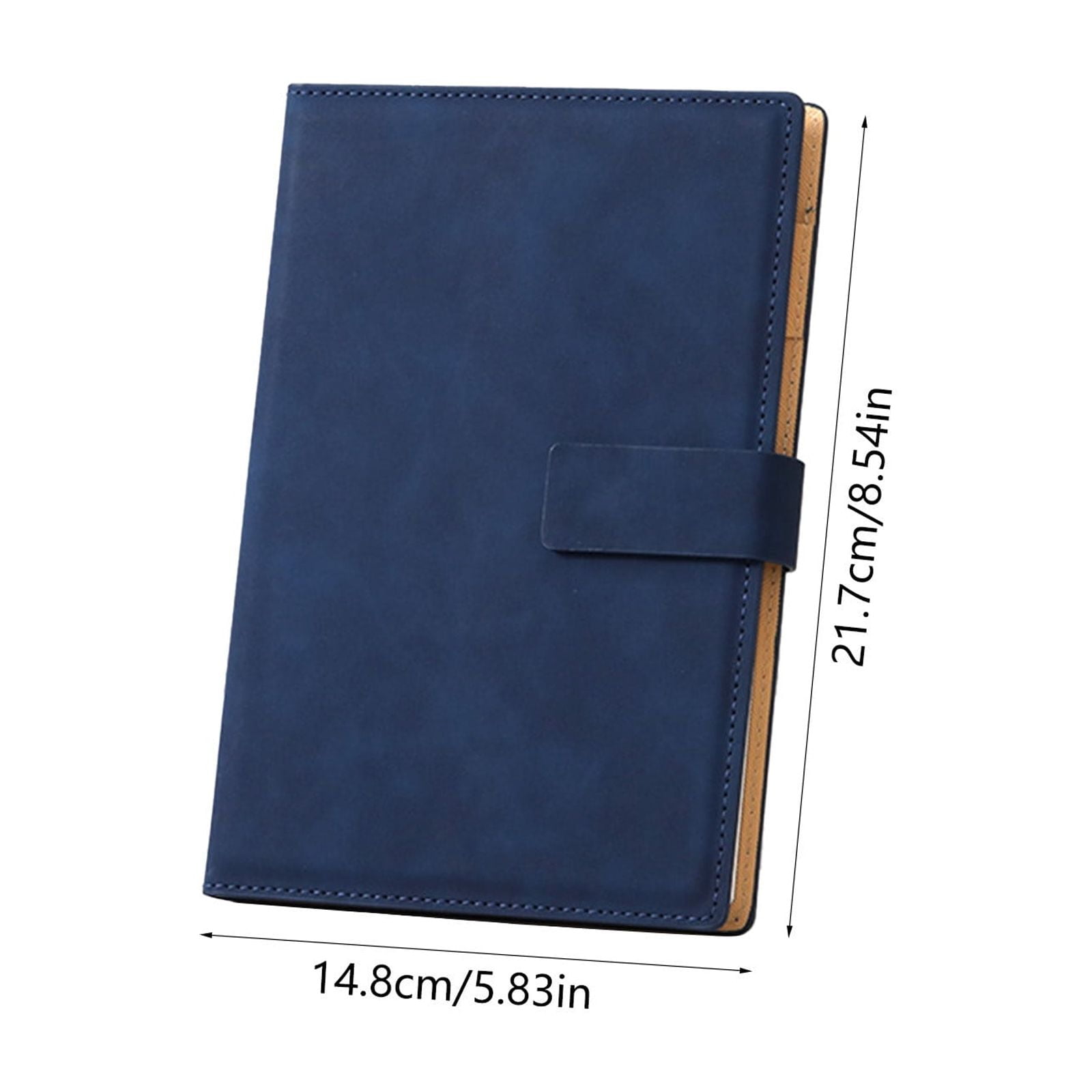 2Pcs Magnetic Closure Notebook, 8.54x5.8 In, A5 Thickened Cover, for Office, Business, Conference, Meeting Notes