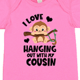 thumbnail image 4 of Inktastic Monkey I Love Hanging out with My Cousin Boys or Girls Baby Bodysuit, 4 of 5