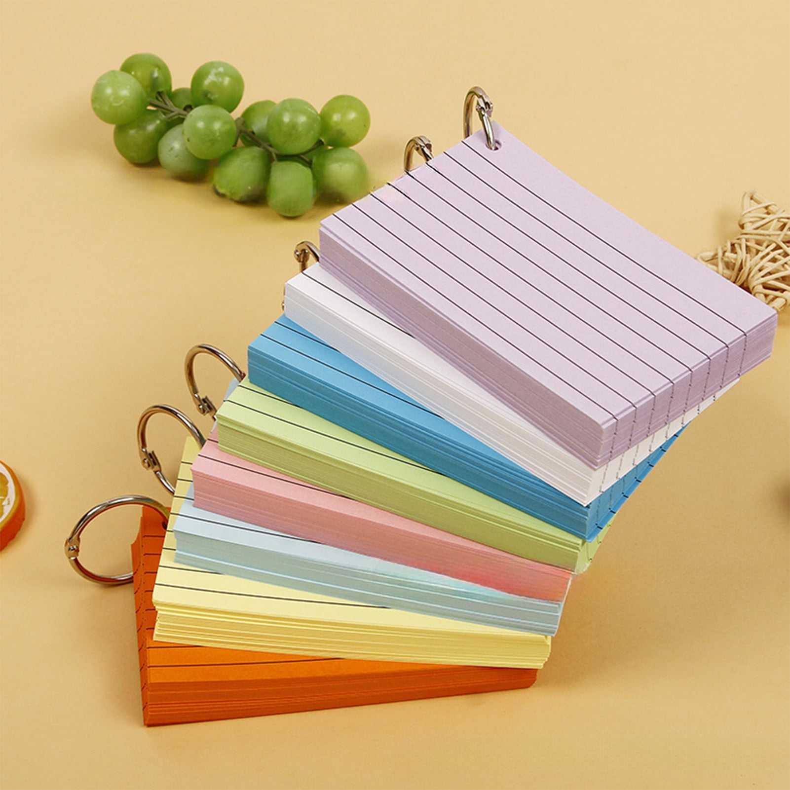 Deyuer 10Pcs (500 Sheets) Mini Notepad Portable Pocket Planner Smooth Writing Coil Design Memo Pad