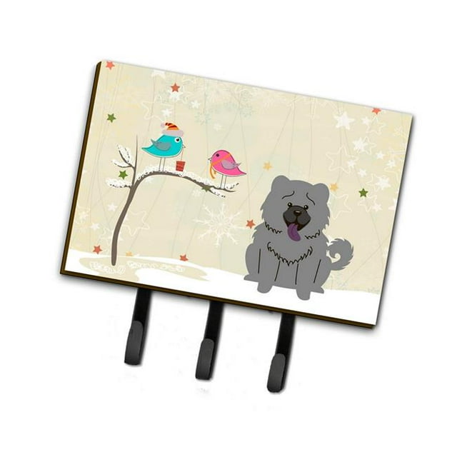 Christmas Presents Between Friends Chow Chow Blue Leash or Key Holder
