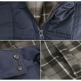 thumbnail image 4 of Men's Quilted Puffer Packable Fleece Lined Zipper Vest With Removable Hood (Navy, XXX-Large), 4 of 4