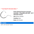thumbnail image 2 of Power Steering Pressure Line Hose Assembly - Compatible with 2009 - 2017 Chevy Traverse 2010 2011 2012 2013 2014 2015 2016, 2 of 2