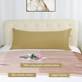 thumbnail image 2 of PiccoCasa 1Pc Pillowcase Zipper Long Staple Cotton, Standard Camel Color, 2 of 10
