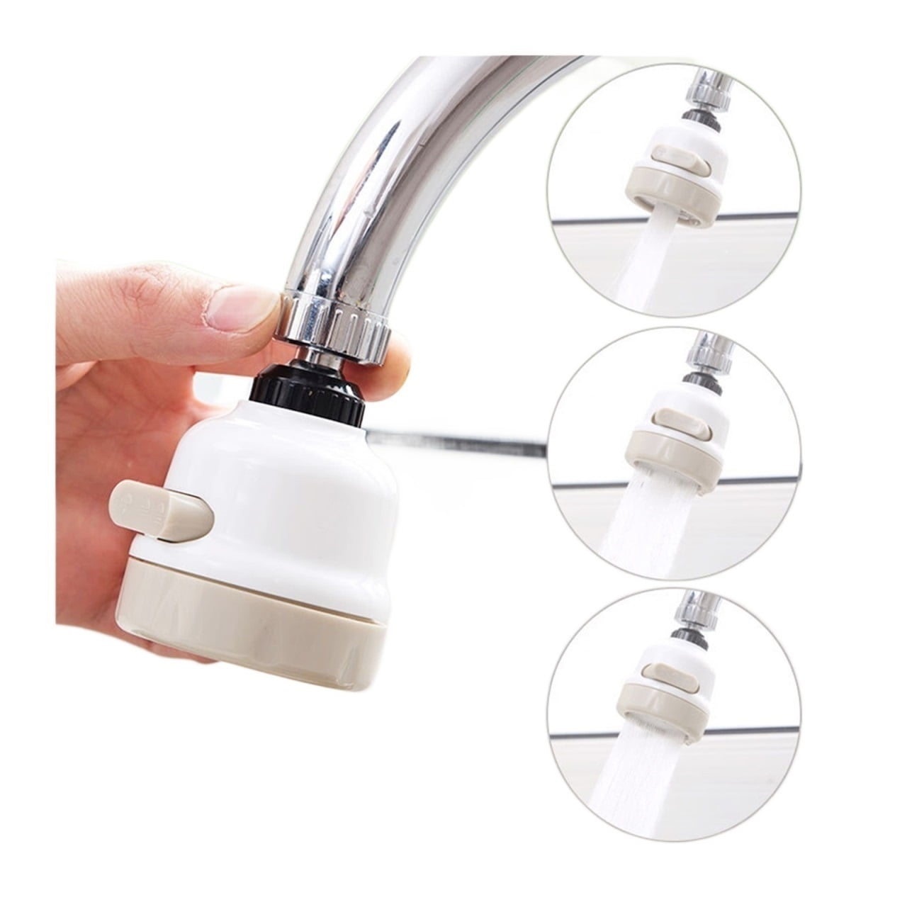 Kitchen Faucet Aerator Adjustable Three Mode Sprayer Filter Diffuser Water Saving Nozzle Bath Faucet Connector Easy To Clean ,Easy to Use