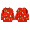 thumbnail image 6 of URMAGIC Toddler Boy Sweatshirts Crewneck Long Sleeve Pullover Cotton Santa Claus Print Top Sweater Shirts, 6 of 7