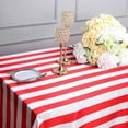 thumbnail image 6 of Efavormart 90"x156" Red & White Stripe Satin Rectangle Tablecloth Seamless Tablecloth For Wedding Party Event, 6 of 11
