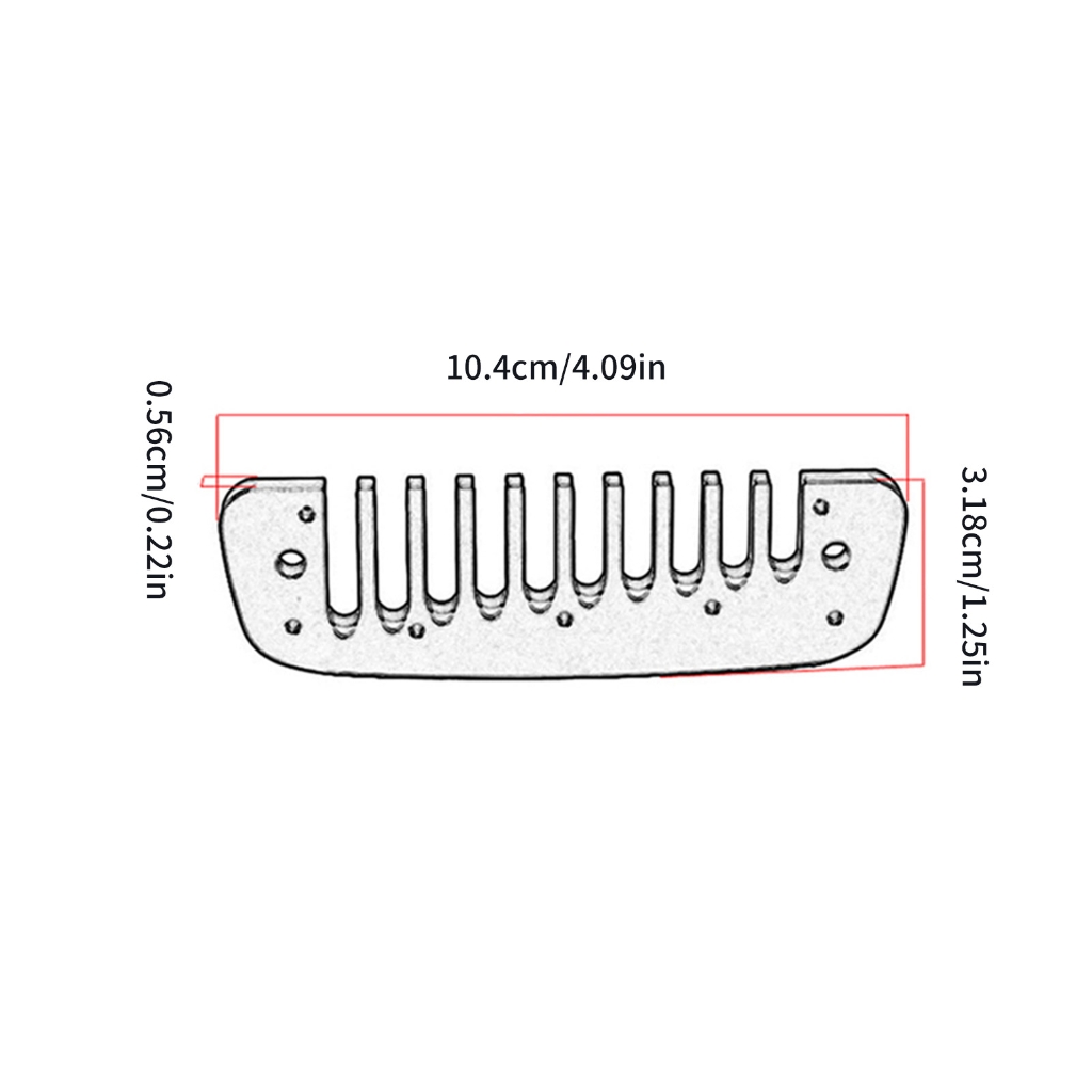 WINDLAND Practical Metal Harmonica Comb for Musicians Students 10 Holes Blues Harp