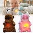 thumbnail image 2 of Nueva música que respira Capibara Luces rítmicas Muñeca relajante Capibara Compañero para dormir Muñeco de oso de peluche Bebé, 2 of 5