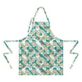 thumbnail image 2 of Pioneer Flower Floral Print Pattern Apron for Women and Men, Cotton Linen Waterproof with Pockets, Adjustable, 33x27 Inch for Kitchen, Gardening, BBQ, Salon, 2 of 6
