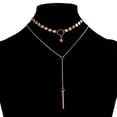 thumbnail image 1 of Collier à chaîne en couches réglable : Pendentif Star Disc Y Collier Collier Collier Collier, 1 of 10