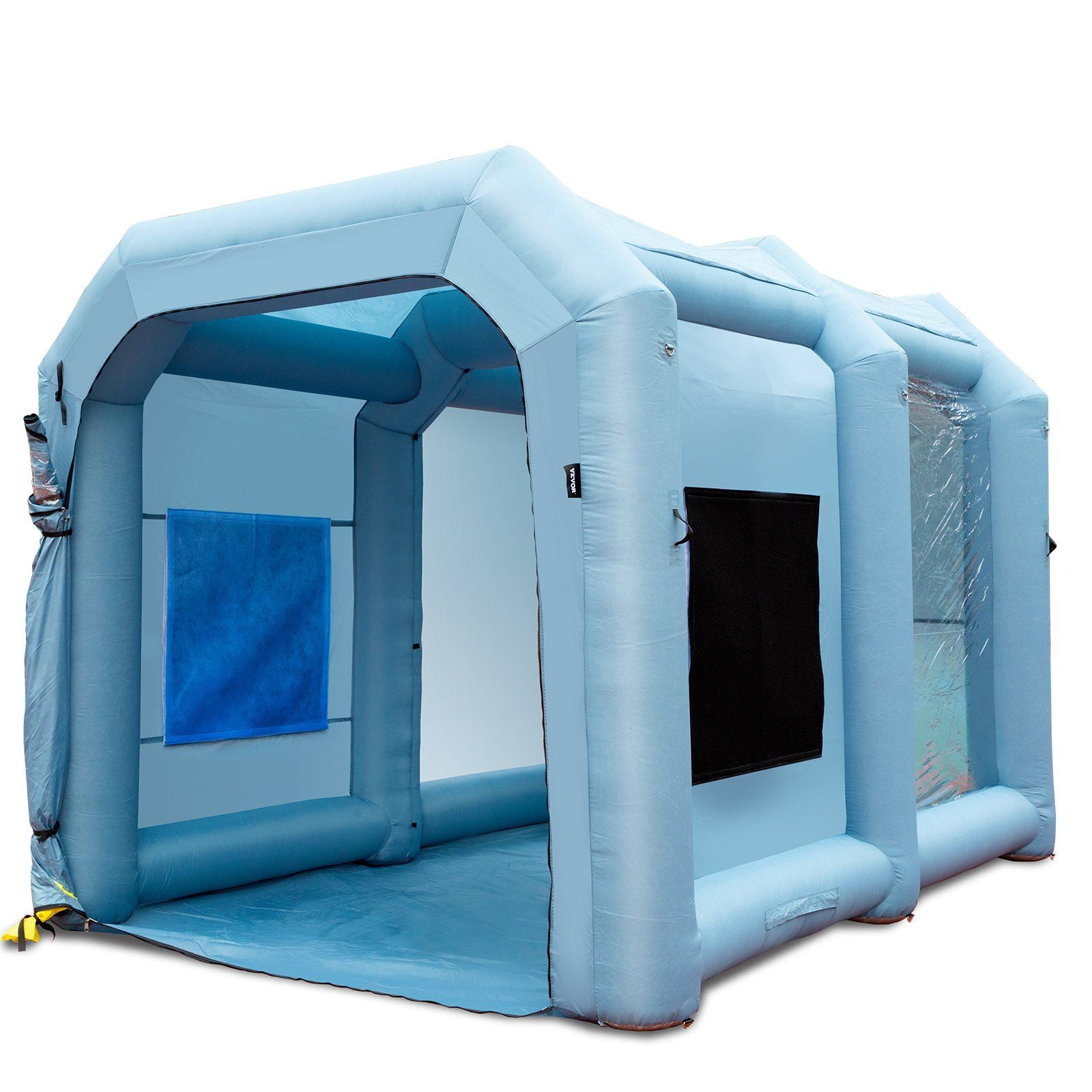13x10x9ft Inflatable Paint Booth with 900W Blowers, Portable Spray Booth Tent for Cars, Motorcycles – Air Filter System, Garage & Parking Workstation