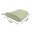 thumbnail image 5 of Abstract Lumbar Pillow, Overlapping Circles in Green and Grey Shades Abstract Symmetric Tile, Soft Back Cushion for Office Chairs with Adjustable Straps, 14" x 13", Green Pale Grey White, by Ambesonne, 5 of 7