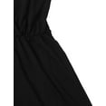 thumbnail image 4 of Women's Leopard Print Wrap Spaghetti Strap Romper Cami Jumpsuit, 4 of 5