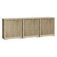 thumbnail image 1 of Modern Fluted Sideboard Buffet Cabinet – Adjustable Shelves, Metal Handles, Spacious Storage – Dining, Kitchen, Living Room, Entryway – Original Oak Color, 1 of 8