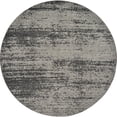 thumbnail image 1 of Unique Loom Del Mar Tonal Design Rug 6' x 6' Round Dark Gray/Light Gray, 1 of 10