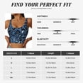 thumbnail image 5 of Haiem Octopus Pattern Womens Sports Bra - U Neck Padded Low Impact Yoga Bra Workout Crop Top Gym Moisture-Wicking Workout Vest-Large, 5 of 8