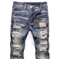thumbnail image 4 of SILVERCELL 5-13T Kids Boys' Vintage Ripped Straight-Leg Jeans Destroyed Distressed Washed Denim Jeans Casual Streetwear Long Pants, Sizes 5-13 Years, 4 of 8