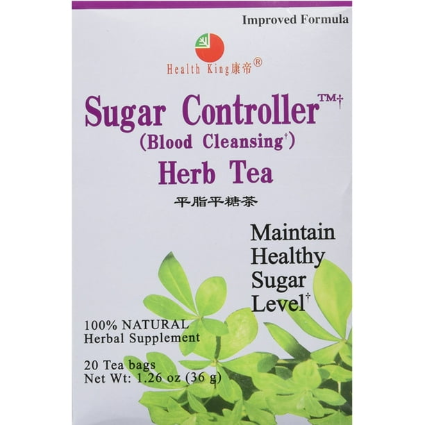 Health King Sugar Controller Blood Cleansing Herb Tea Bags 20 ea (Pack