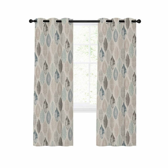 Blackout Curtains 84 Inches Long for Bedroom, Thermal Insulated Room Darkening Black Out Window Curtain Panels Grommet Drapes for Living Room