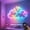 LED light 200cm/6.5ft, variant on DIY USB-Powered Thundercloud LED Light Decor, 3D Cloud Ambient Light with Voice Activation & Music Sync, Multicolor LED Cotton Cloud Lamp