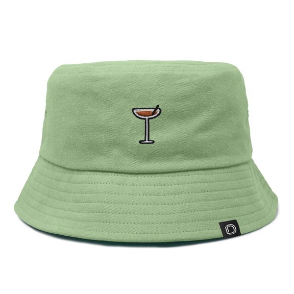 Dalix Espresso Martini Cotton Bucket Hat Lightweight Outdoor Travel Beach Everyday Womens in Turf Green M Medium