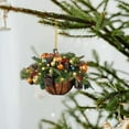 thumbnail image 4 of Hwkond Under $5 Christmas Tree Decorations 1PC Christmas Hanging Pendant Ornaments Basket,Christmas Hanging Decoration Wood Christmas Hangs, 4 of 6