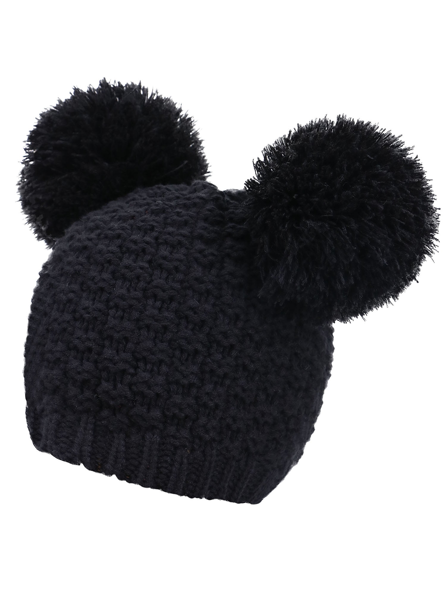 black pom pom hat