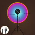 thumbnail image 1 of Sunset Light Projector, 360 Degree Rotating LED Night Light, Suitable for Photography Party (Floor Model - 2.1m Height Blue Violet 20W), 1 of 5