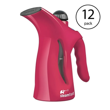 Steamfast 800W Portable Handheld Laundry Fabric Travel Steamer, Pink (12 Pack)
