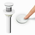 thumbnail image 2 of VIGO Vessel Bathroom Sink Pop-Up Drain and Mounting Ring in Matte White, 2 of 10