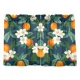 thumbnail image 7 of Yayeee Kitchen Curtains Tier Pair Light Filtering 27"x36" Rod Pocket Short Cafe Window Panel, Orange Fruit, 7 of 7