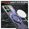 thumbnail image 2 of Dteck Magnetic for Motorola Moto G Power 5G 2025 Case with Kickstand, Shockproof TPU+PC Case Compatible with MagSafe Military Grade Ring Stand Heavy Duty Drop Rugged Cover,Purple, 2 of 6