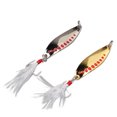 thumbnail image 3 of Cebos 2 Uds Señuelos De Pesca Cebos Duros De Metal Lubina Trucha Cebos Luminosos De Señuelo De Pesca De Metal Con Anzuelos Triples, 3 of 7