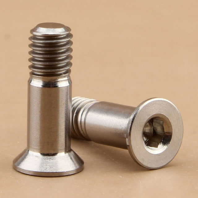 3 Pieces Bicycle Bike Titanium Alloy Wheel Bolts Bicycle Derailleur M5 Screws Cycling Rear Derailleur Pulley Guide Wheel Bolts