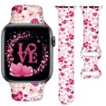 thumbnail image 1 of Yagedoviu Correa De Reloj Para El Día De San Valentín Compatible Con Reloj De 38 Mm, 40 Mm, 41 Mm Para Mujeres, Vacaciones, Linda Correa Deportiva Suave, Reemplazo De Reloj Inteligente Para La Serie 7, 1 of 5