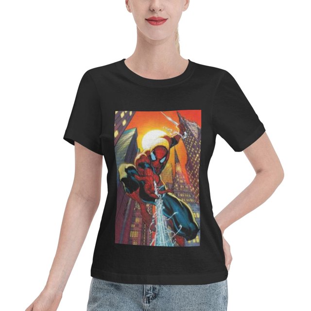 Spider-Man Women's Standard Cotton Short Sleeve T-Shirt 150g
