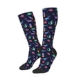 thumbnail image 2 of Fotbe Space Dinosaur print Women's Men's Novelty Crew Socks Cotton Socks Knee High Socks for Walking,Running,Nurses,Pregnancy, 2 of 8