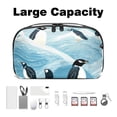 thumbnail image 3 of Penguin Digital Bag with Oxford Fabric, Waterproof and Protective, 5.9x9.44x3.14 in, for Hard Drive Bags, Storage Box, Cord Travel Organizer, Cable Organizer Bag, 3 of 6