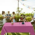 thumbnail image 6 of Disposable Plastic Tablecloth, Waterproof & Oil Proof, 53.93x107.87 Inches, Solid Color for Birthday Party, Dessert Table, Kitchen, 1-Pack, 6 of 6