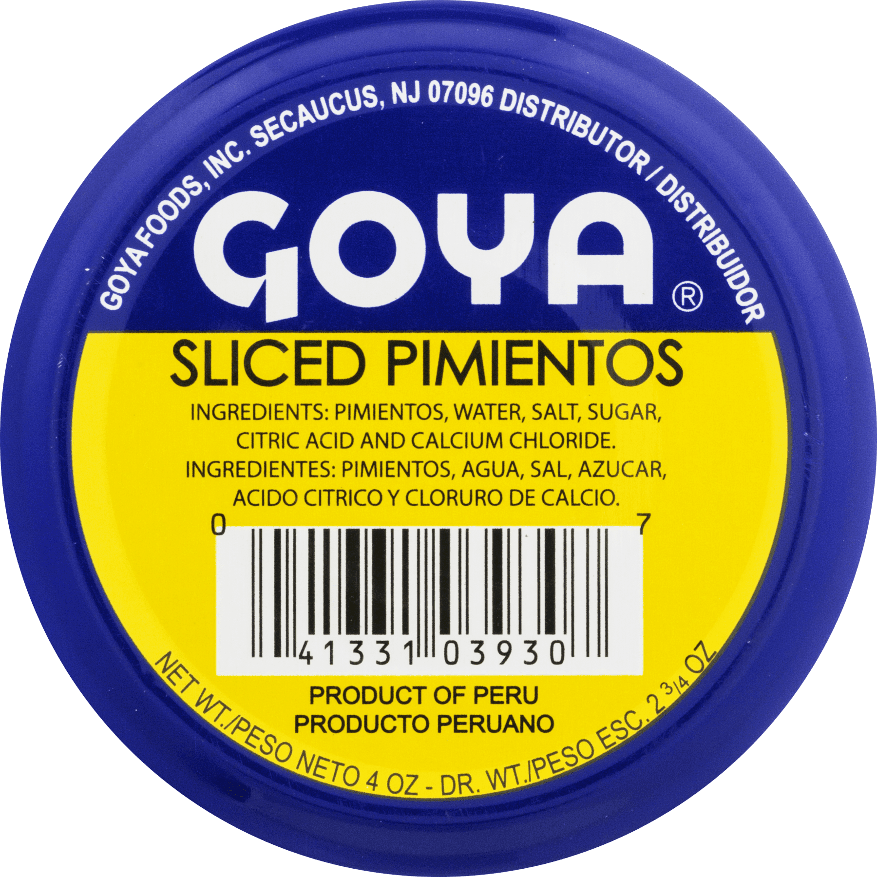 (7 pack) Goya Fancy Sliced Red Pimientos, 4 Oz