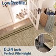 thumbnail image 7 of Garvee 2'x6' Modern Solid Runner Rug Washable Line Edge Carpet, Non-Slip Low Pile Indoor Rug for Hallway Bedroom Kitchen, Brown Coffee, 7 of 7