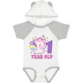 thumbnail image 3 of Inktastic 1 Year Old with Cute Unicorn Birthday Girls Baby Bodysuit, 3 of 5
