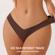thumbnail image 5 of Conjunto de 3 piezas de bragas de mujer, bragas de seda de hielo sin rastro de algodón para mujer, borde de cintura en forma de V para mujer, 5 of 5