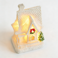 thumbnail image 6 of Glowing Snow House Christmas Decoration | Resin Winter Village Cottage with Warm Yellow LED Light | Desktop Ornament for Holiday Decor & Gift Giving, 6 of 6