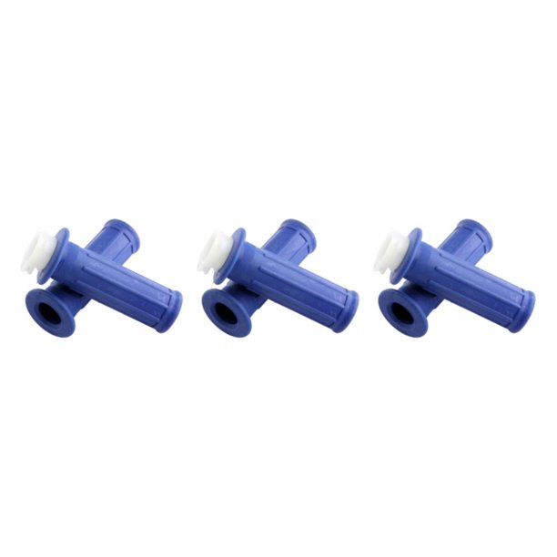 Scienceny 2x Puños de manillar Duradero Antideslizante Izquierdo Derecho para PW50 Reemplazo Azul Type1 NO1
