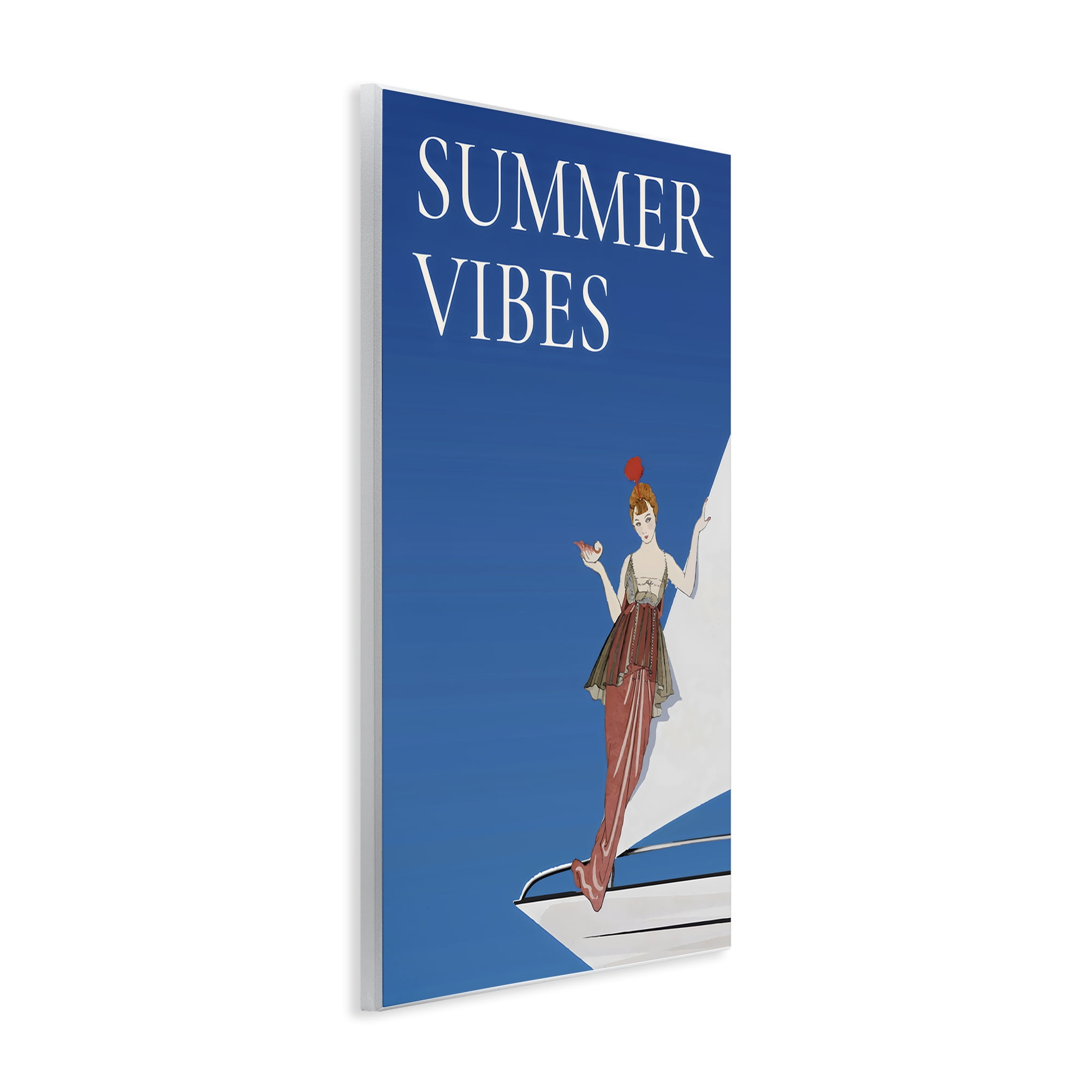 Stupell Industries Summer Vibes Vintage Yacht Wall Plaque Art, design by Creative Studio