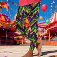 thumbnail image 6 of DailyTrove Ladies High Waist Mardi Gras Themed Leggings, Soft Breathable Casual Trousers, 6 of 6