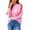 Pink, variant on PBFRDSJ Womens 3/4 Sleeve Striped Sweater Knit Stretch Fall Tops 2026 Casual Crewneck Fall Winter Color Block Trendy Sweaters Sizes S-XL