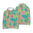 thumbnail image 6 of Bingfone Colorful Palm Leaves Men's Drawstring Hoodie Long Sleeve Pocket Sweatshirts-XX-Large, 6 of 6