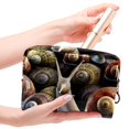 thumbnail image 4 of Snail Waterproof Cosmetic Storage Bag with Zipper, Lightweight, Large Capacity, Printed Design, Organizer, Small Pouch, Fun Toiletry Bag, Men's Large Toiletry Bag for Women and Girls, 4 of 6